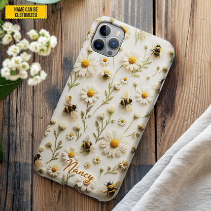 Daisy Bee Bloom – Personalized Phone Case