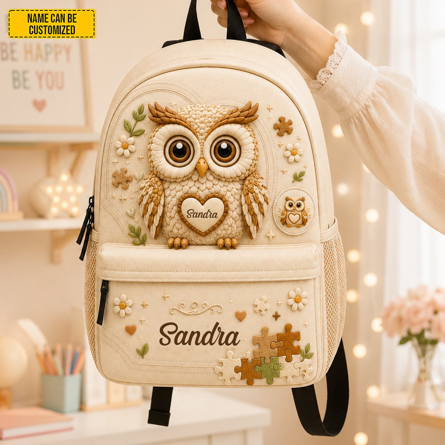 Personalized Cute Owl Backpack - Kids Backpack