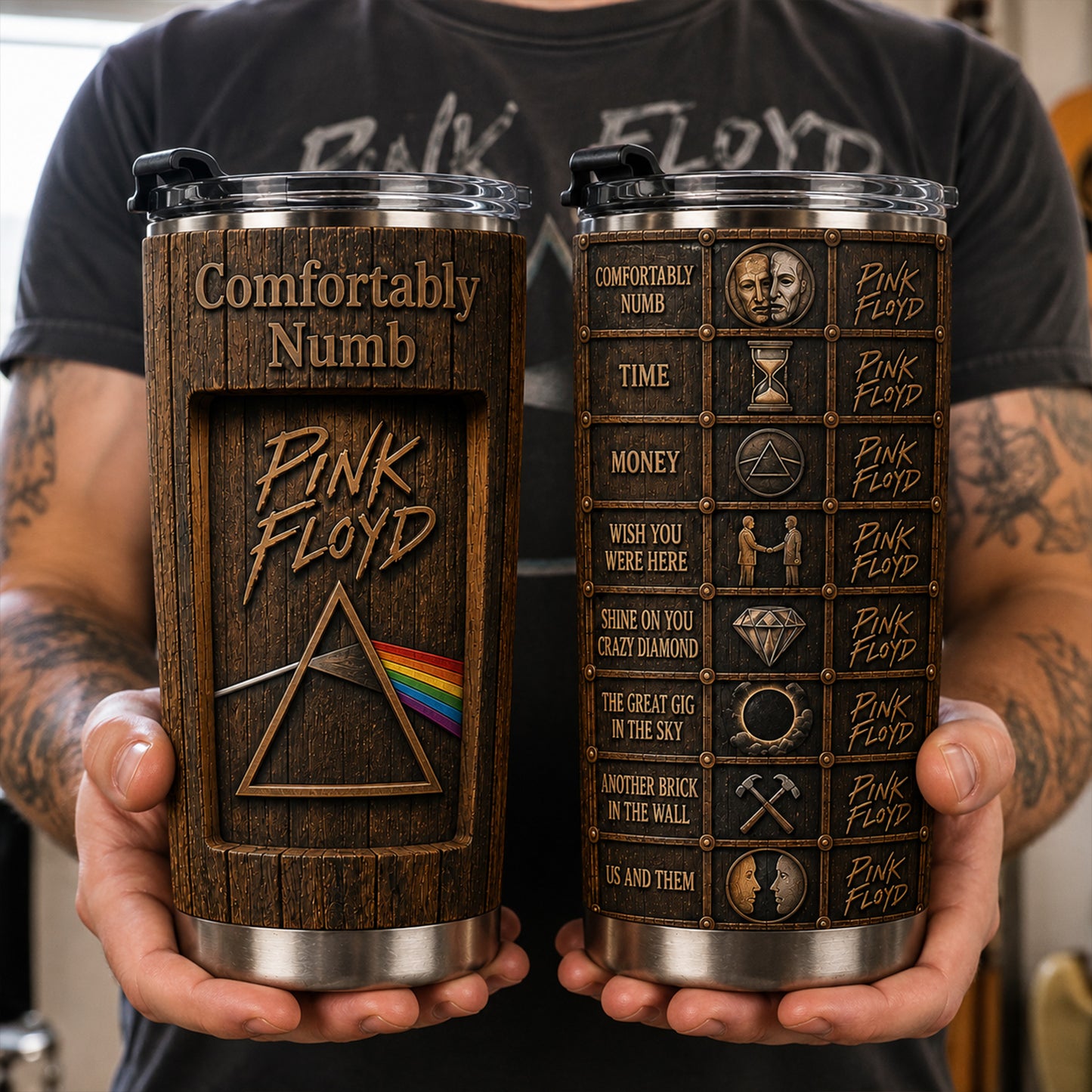 Classic Rock Memories – Vintage Pink Floyd Tumbler Version 20