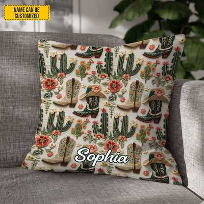 Personalized Western Pillow Cover