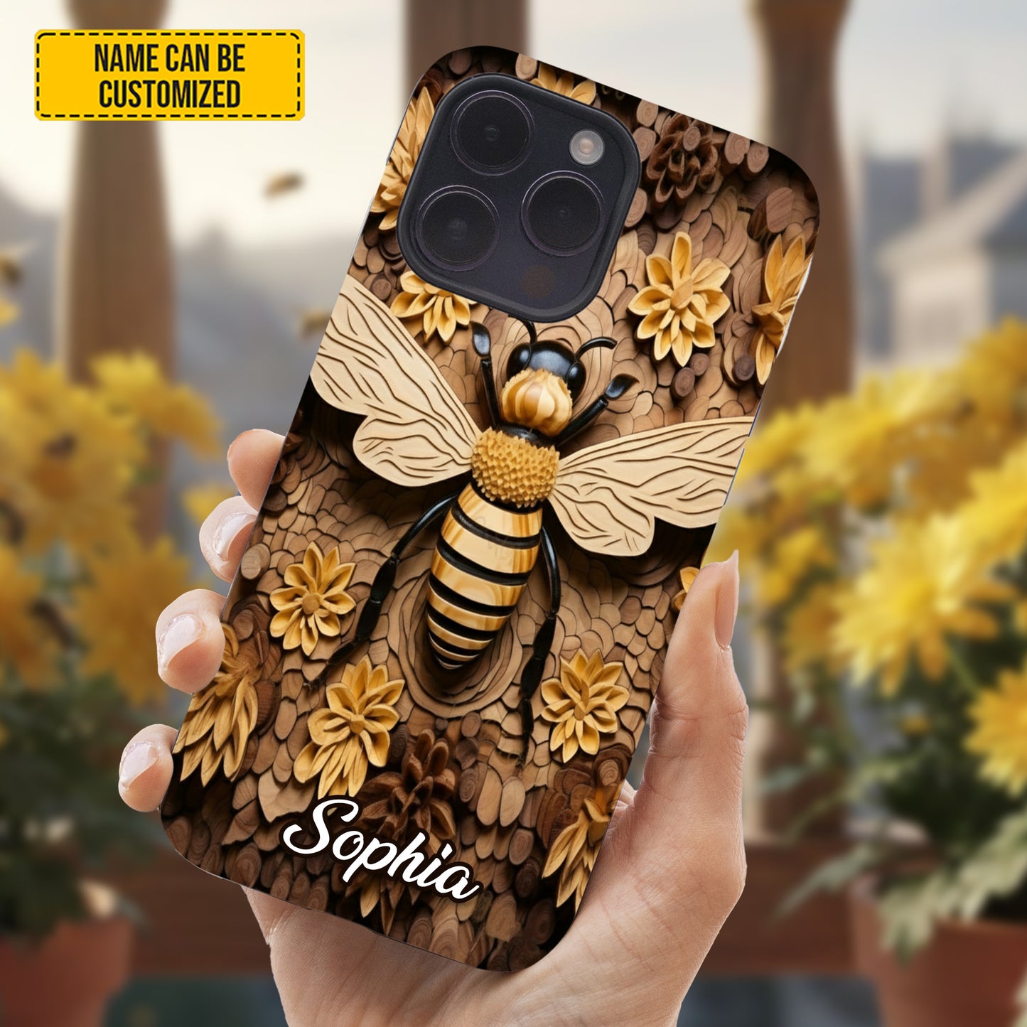 Personalized Bee Phone Case