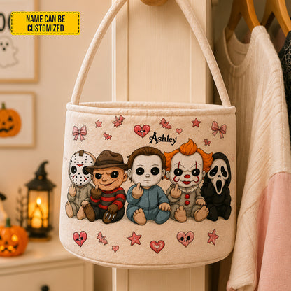 Personalized Halloween Trick-or-Treat Basket