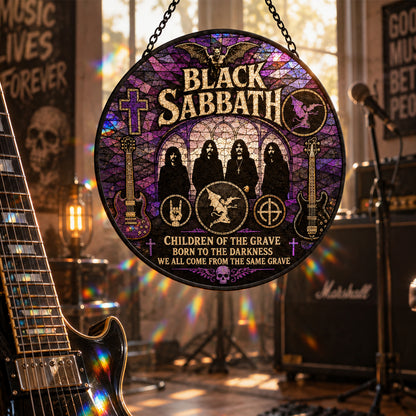 Black Sabbath Heavy Metal Legends Stained Glass Suncatcher