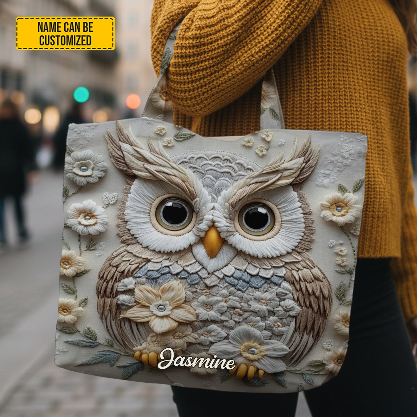Owl Lover - Personalized Owl Tote Bag