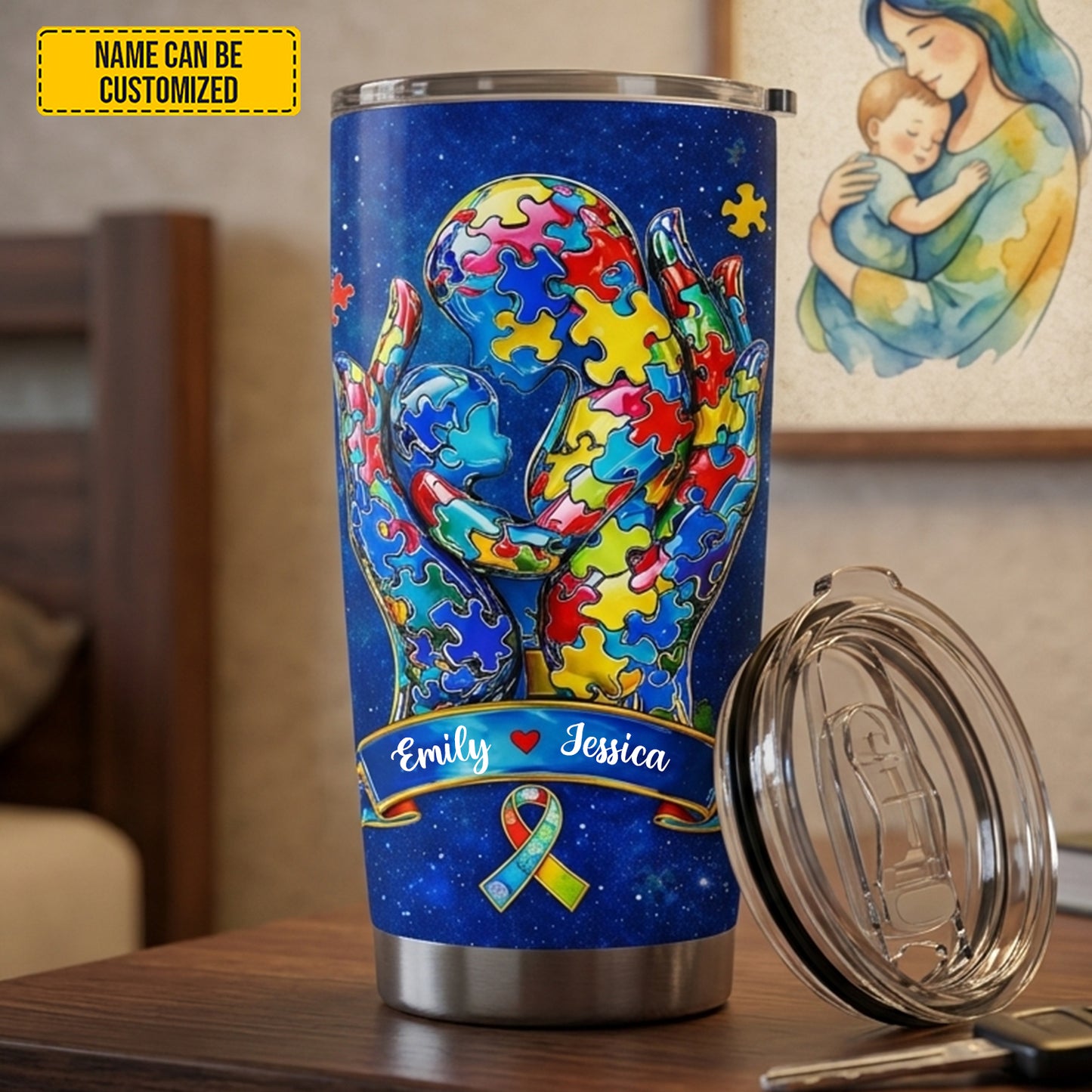 Personalized Autism Awareness Tumbler