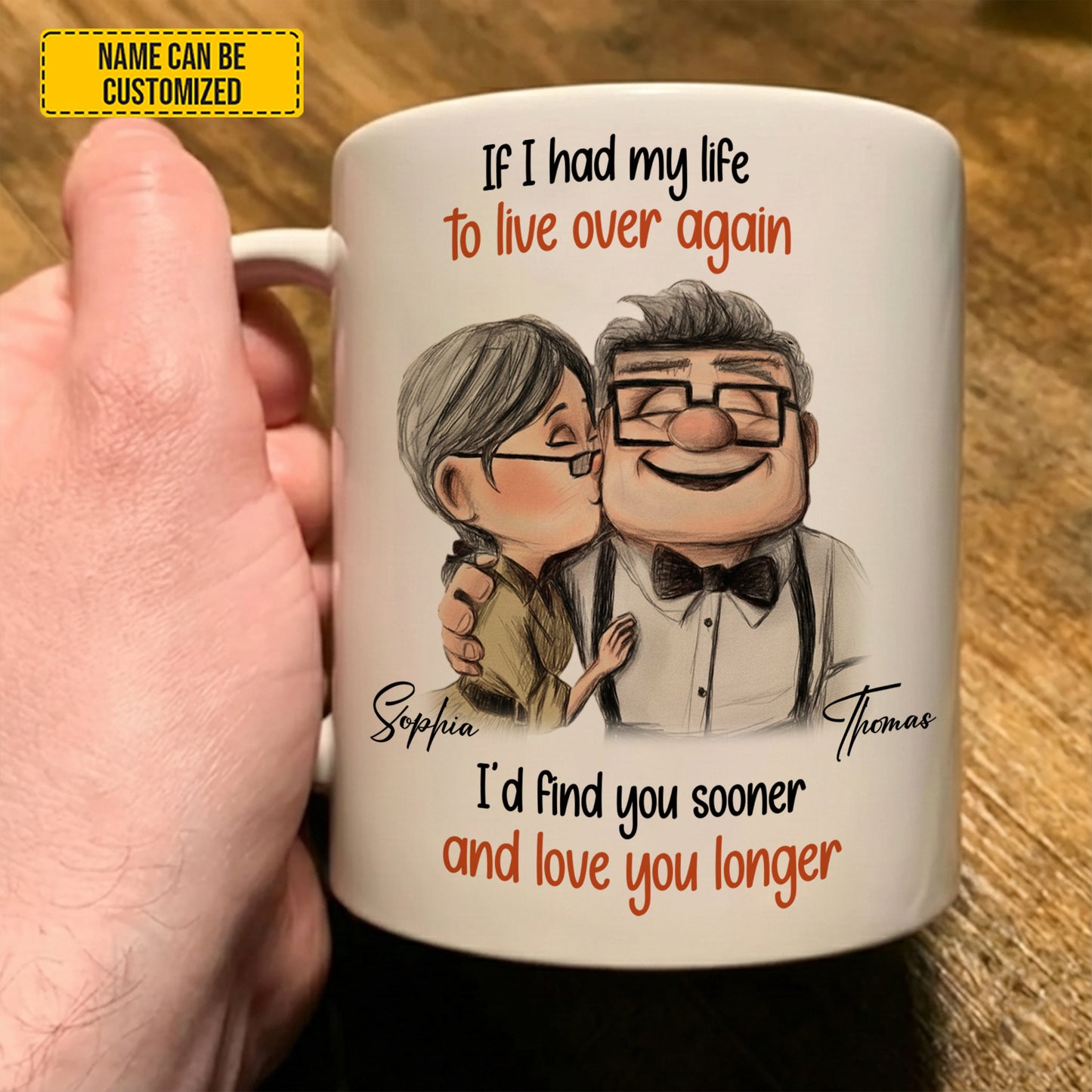 I'd Find You Sooner - Personalized Couple White Mug