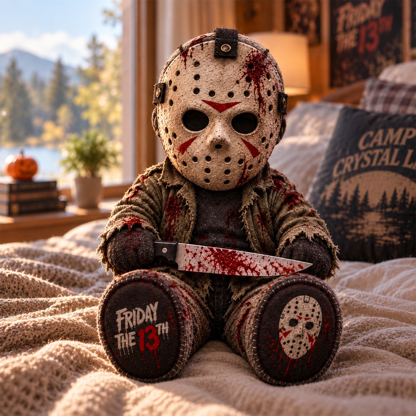 Jason Voorhees Horror Custom Shape Pillow – Creepy Halloween Collector Gift