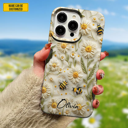 Daisy Bee Bloom – Personalized Phone Case