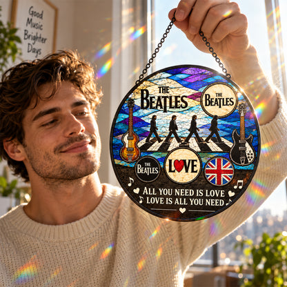 The Beatles Abbey Road Stained Glass Suncatcher
