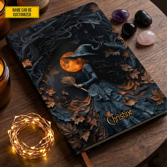 Personalized Beautiful Witch Leather Journal