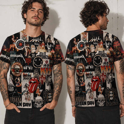Rock Lover - Classic Legends All Over Print Shirt Version 8