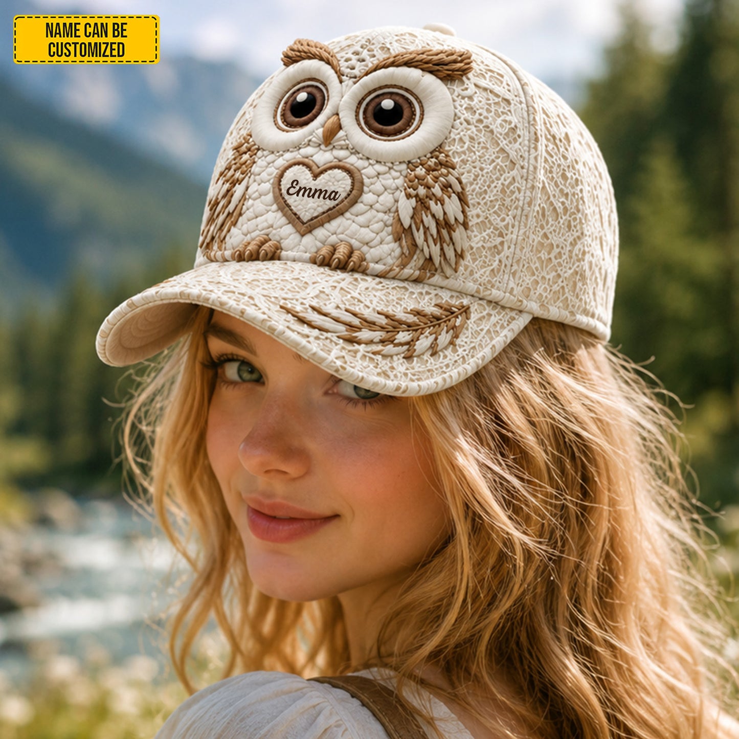 Personalized Cute Owl Classic Cap