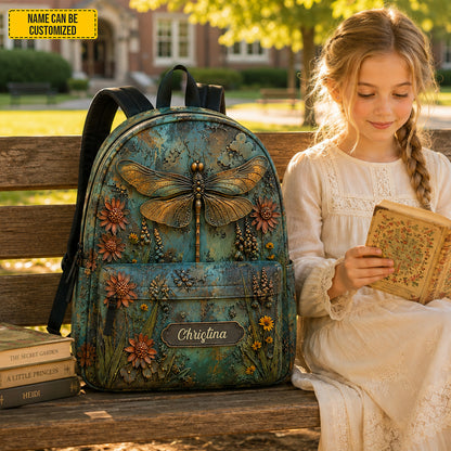 Personalized Dragonfly Backpack - Kids Backpack