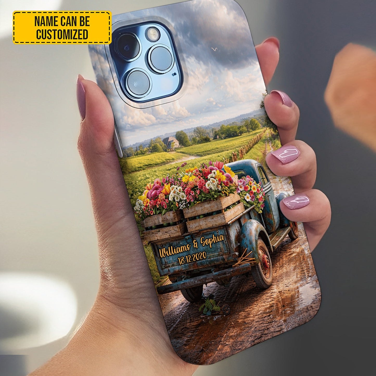 Personalized Couple Vintage Truck Phone Case