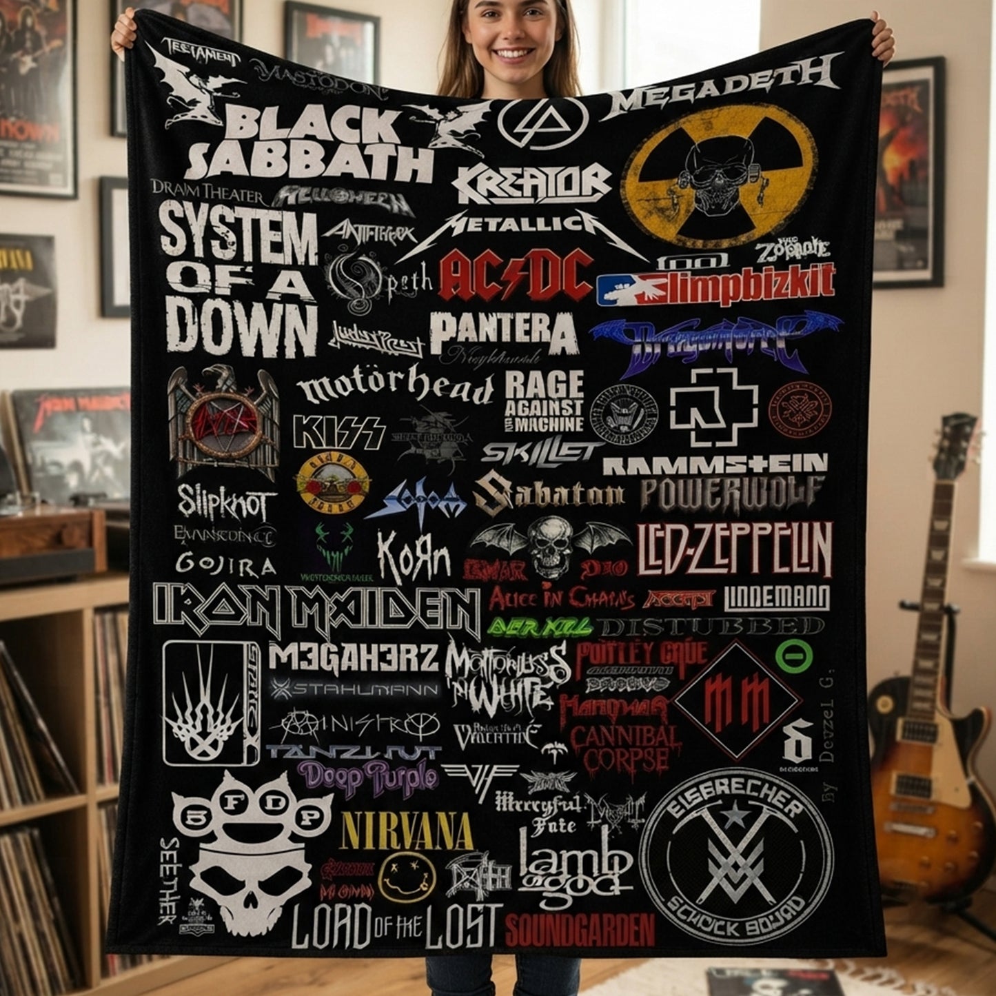 Rock Lovers - Classic Rock Legends Blanket Version 1