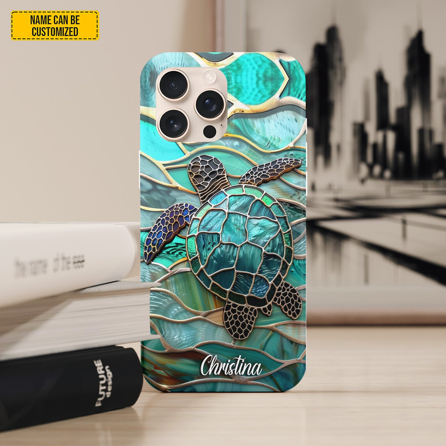 Ocean Spirit Turtle – Personalized Phone Case
