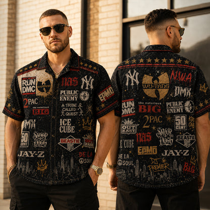 Hip Hop Legends Hawaiian Shirt - Vintage Music Fan Gift 2
