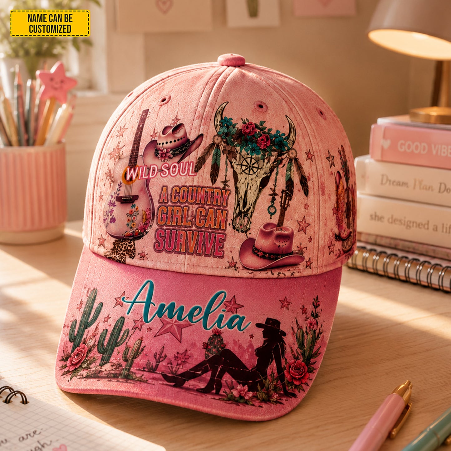 Personalized Wild Soul Country Girl Classic Cap