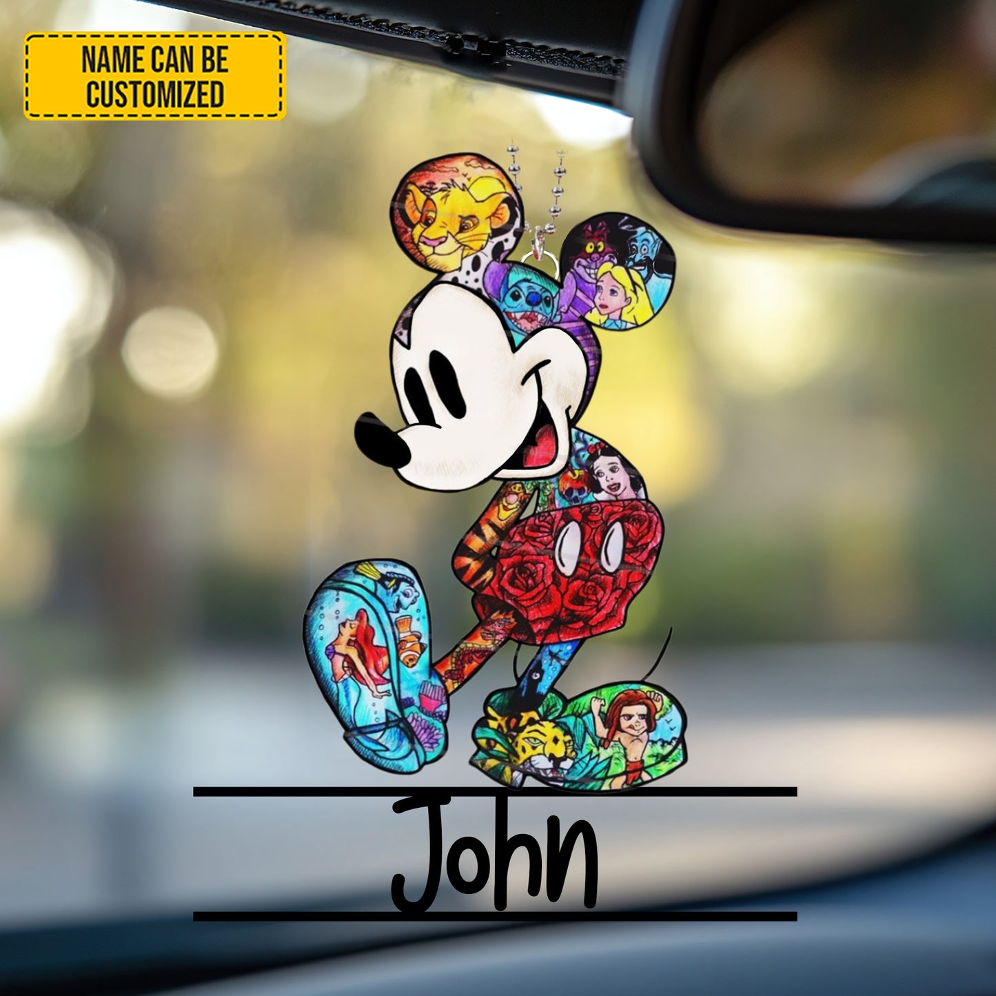 Personalized Cute Couple Car Hanging Ornament
