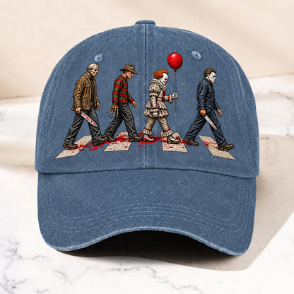 Horror Legends Abbey Road Hat – Classic Slasher Icons Halloween Gift