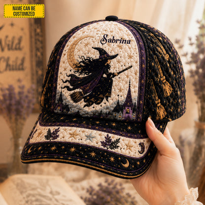 Personalized Midnight Witch Halloween Cap