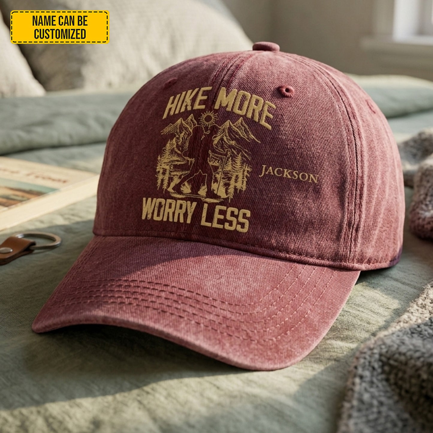 The 'Wanderlust' Heritage - Personalized Vintage Distressed Denim Cap