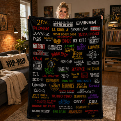 Rap Lovers - Classic Rap Legends Blanket Version 1