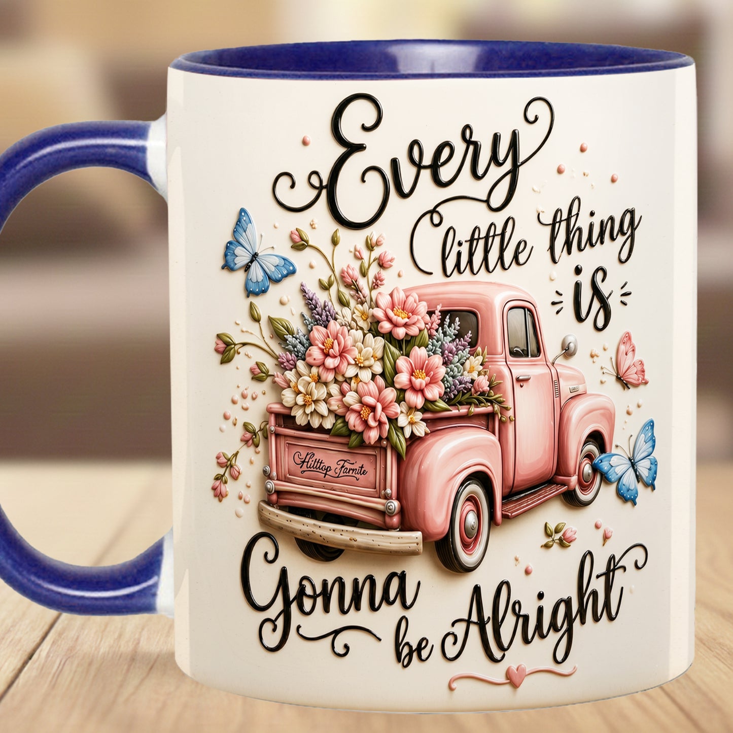 Every Little Thing Is Gonna Be Alright - Truck Accent Mug