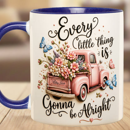 Every Little Thing Is Gonna Be Alright - Truck Accent Mug