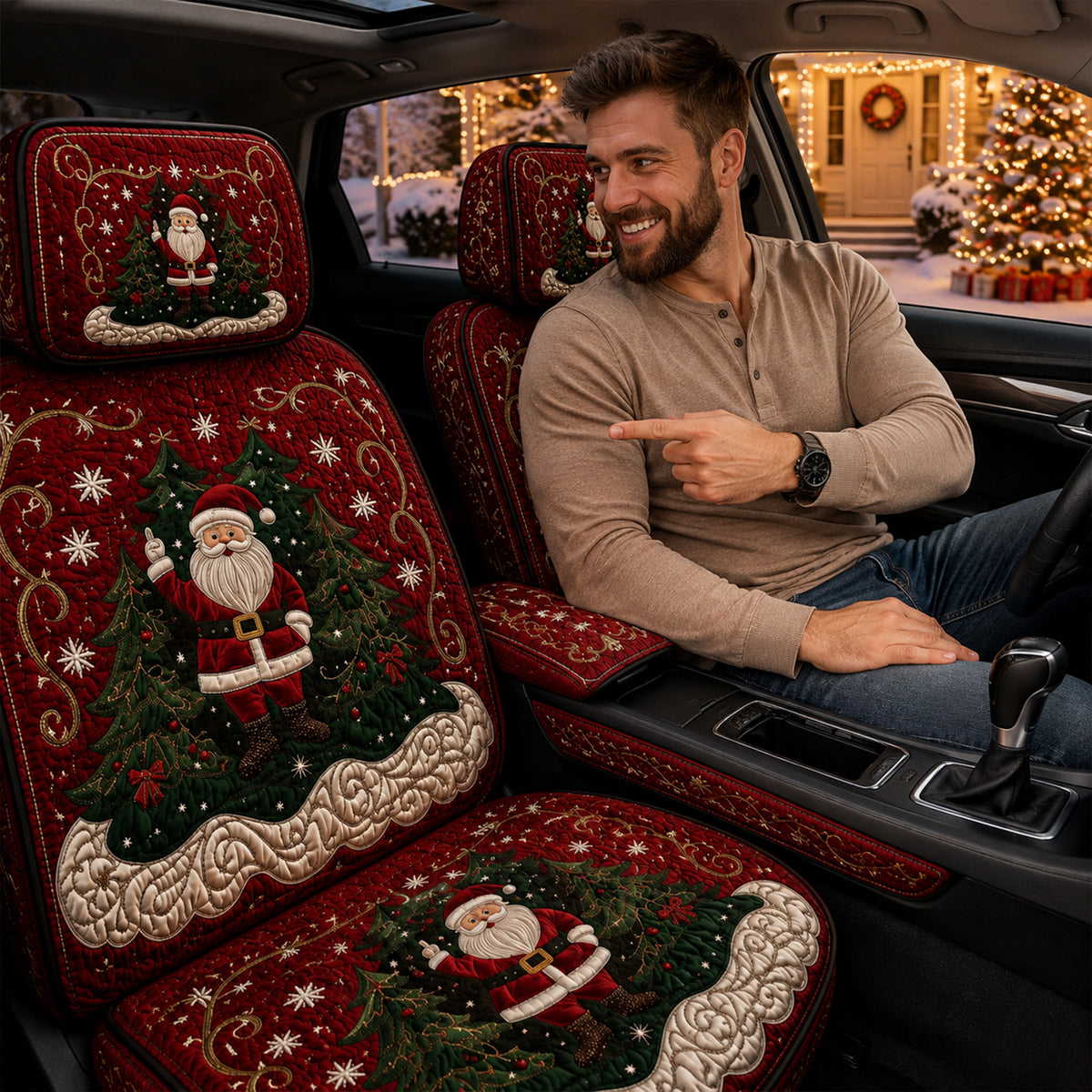 Santa’s Christmas Magic – Christmas Car Seat Covers