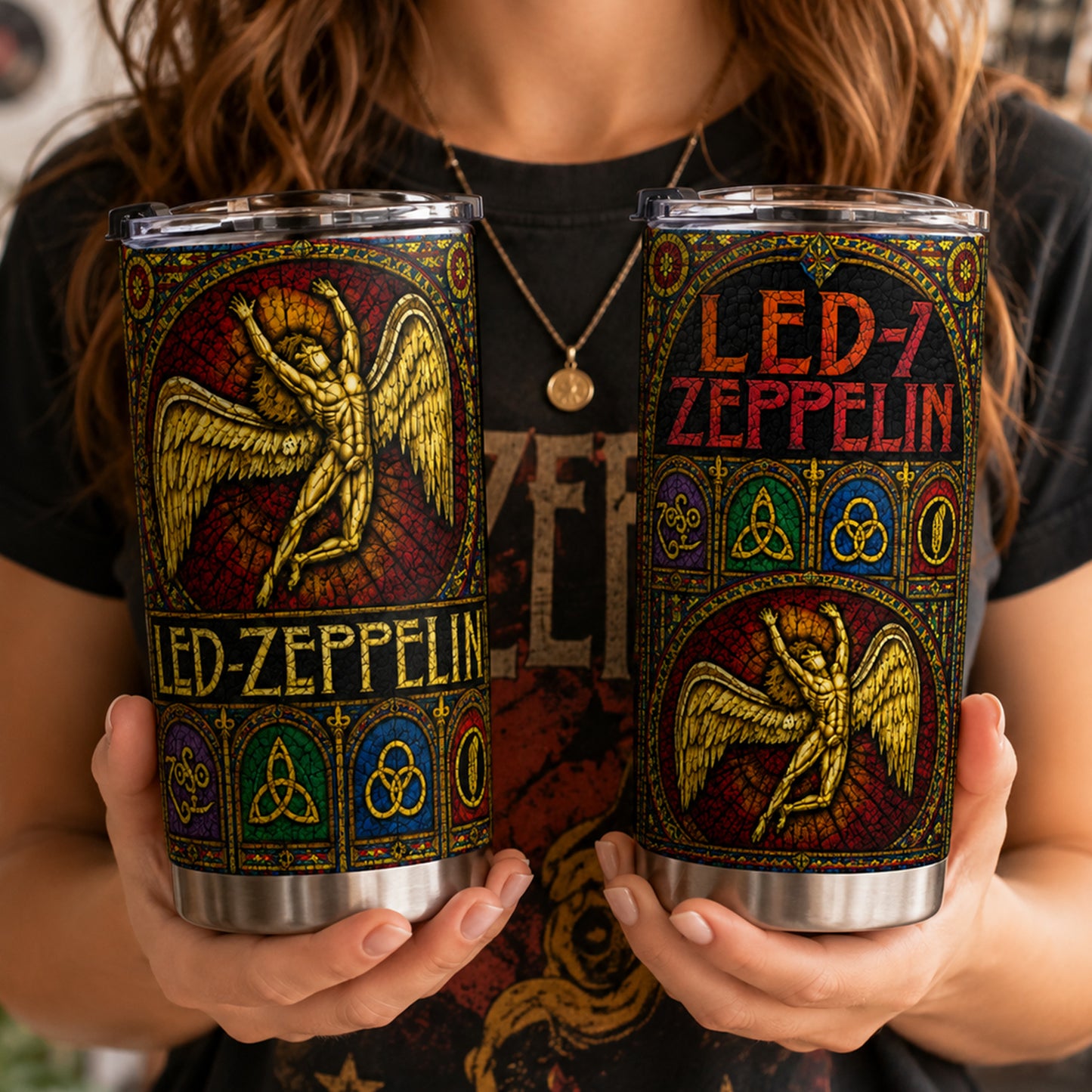 Rock Lovers - Classic Rock Legends Led-Zeppelin Tumbler Version 10