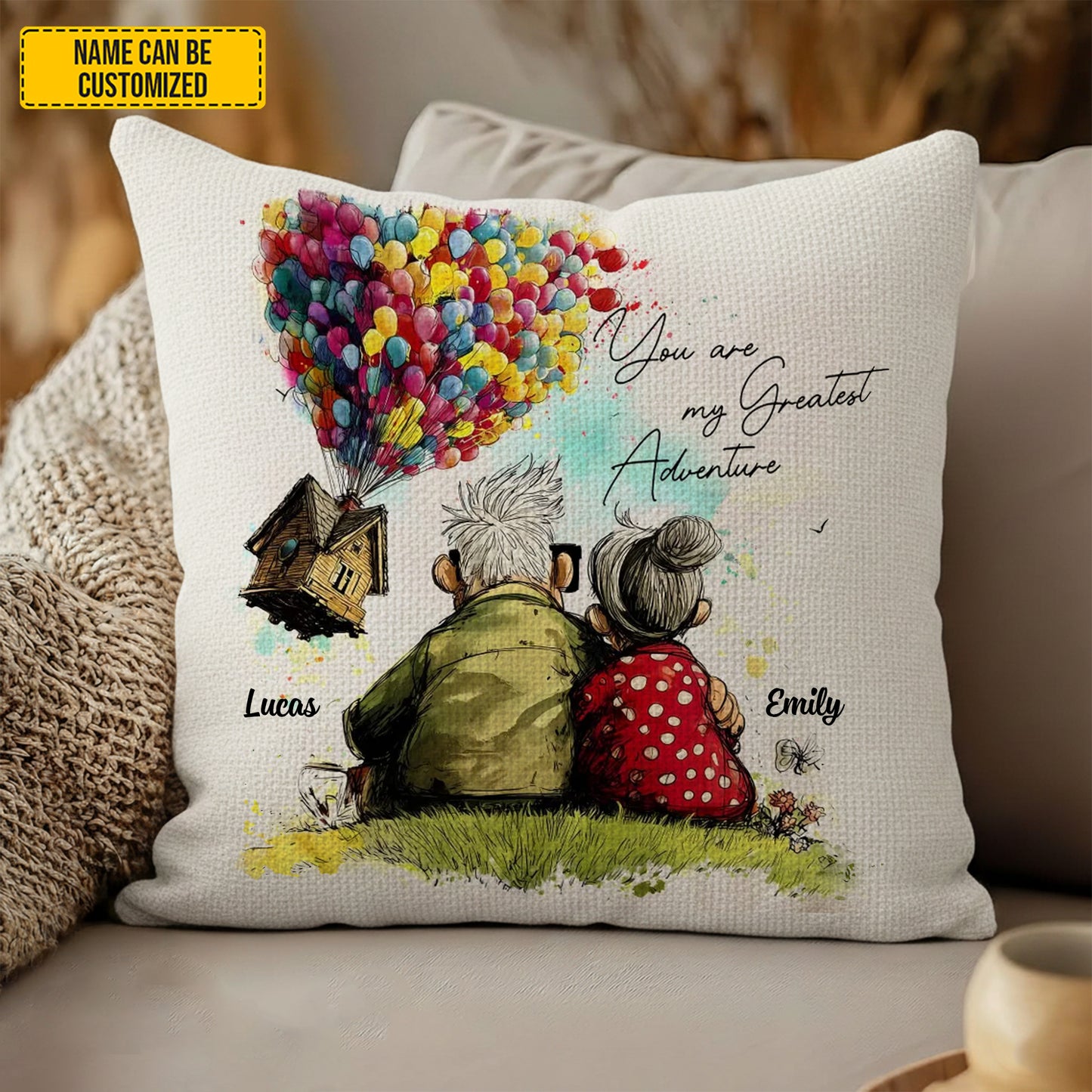 You Are My Greatest Adventure - Personalized Couple Pillow