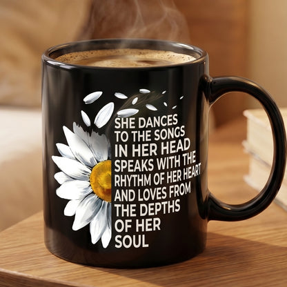 Hippie Daisy - She Dances To The Song Black Mug