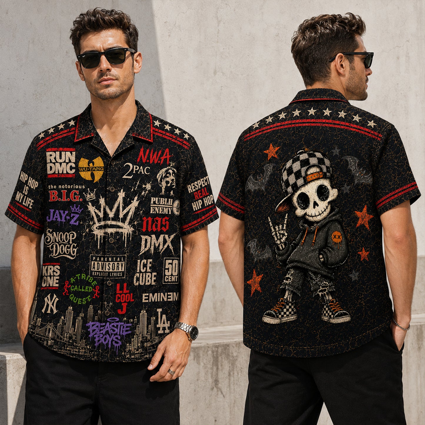 Hip Hop Legends Hawaiian Shirt - Vintage Music Fan Gift