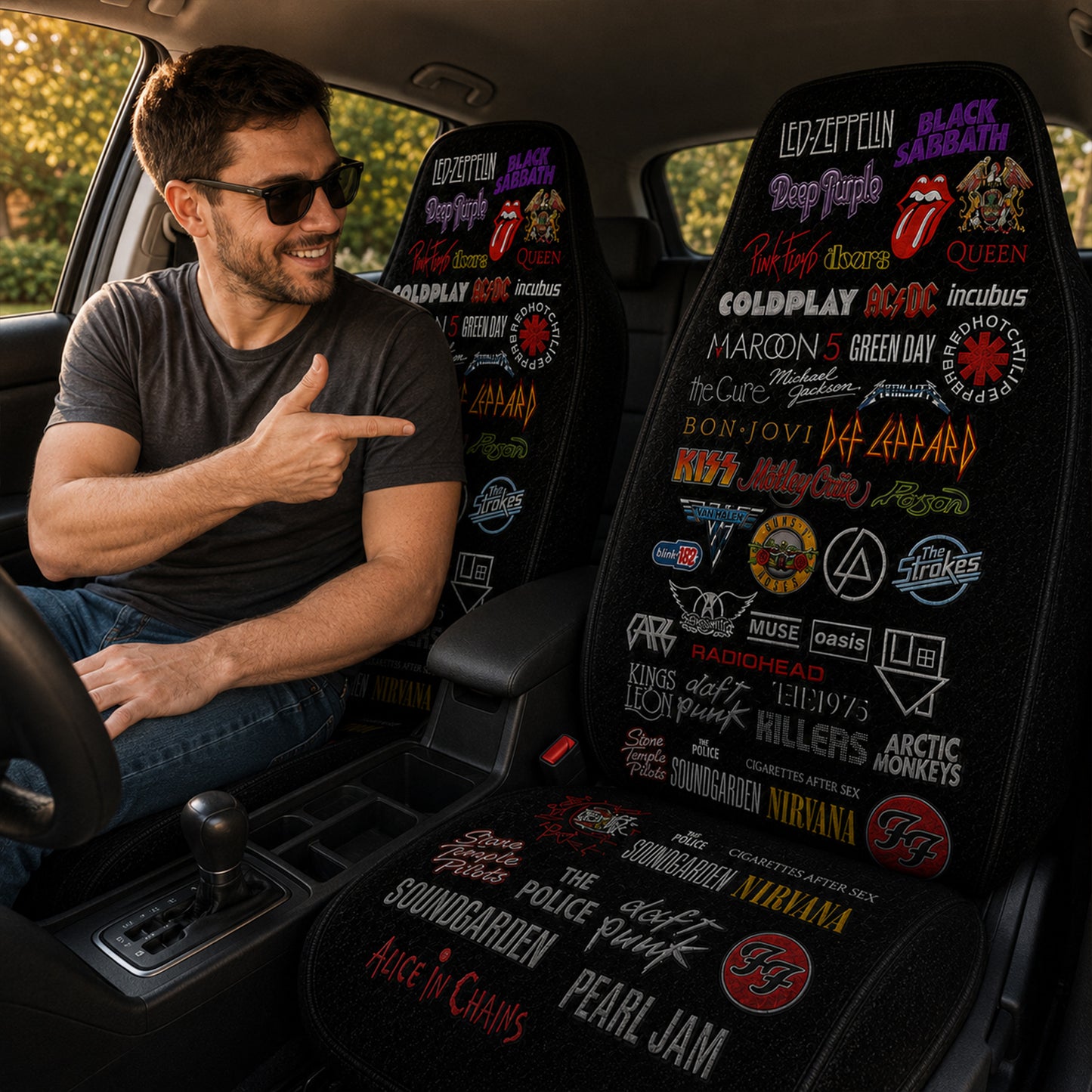 Rock Legends – Rock Lovers Car Seat Covers Version 2