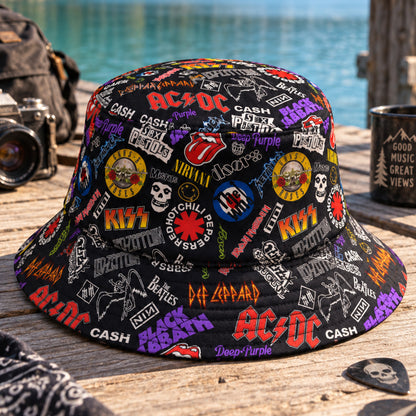 Classic Rock All Over Bucket Hat Version 4