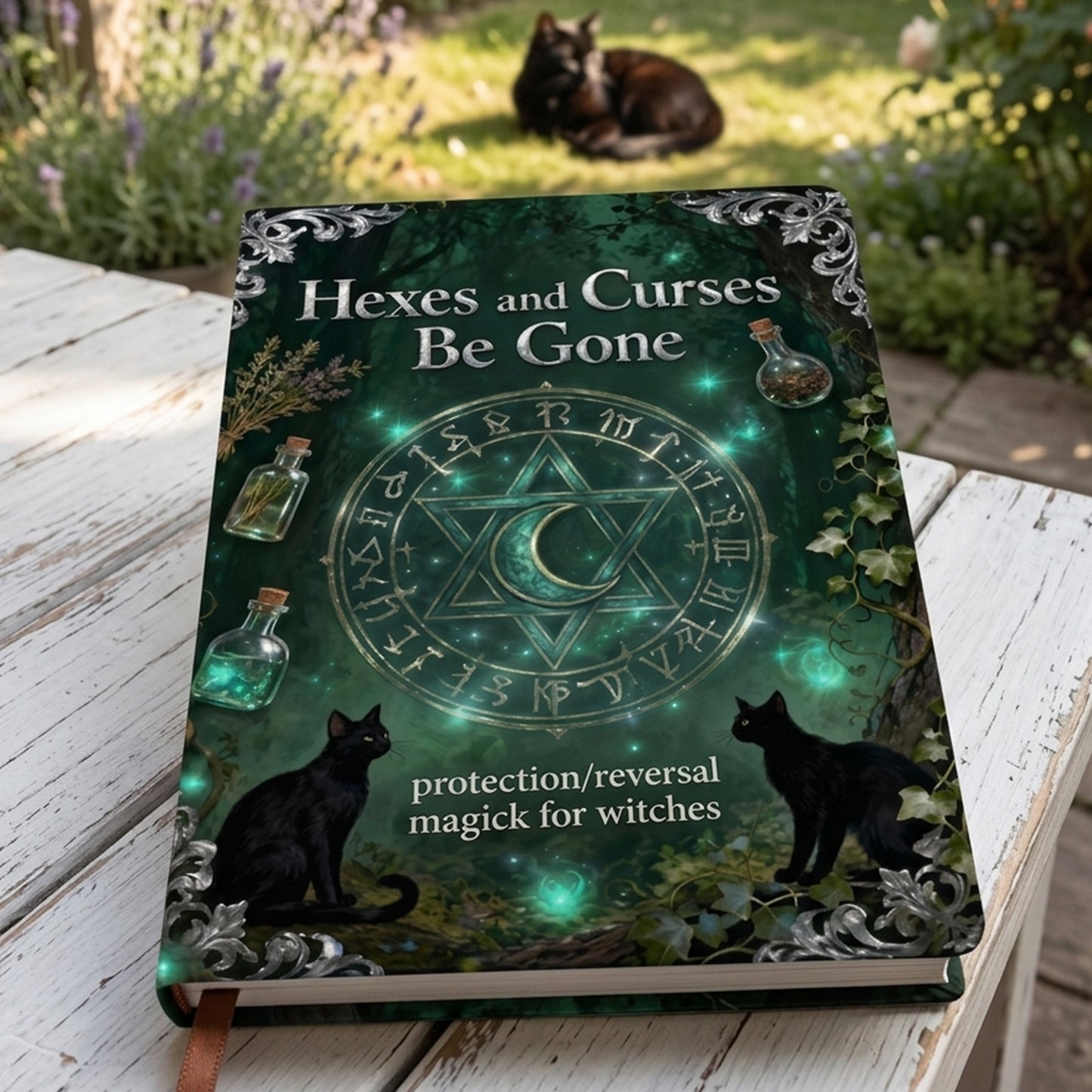 Hexes and Curses Be Gone - Witch Leather Journal
