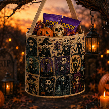 Halloween Skeleton Trick-or-Treat Candy Basket