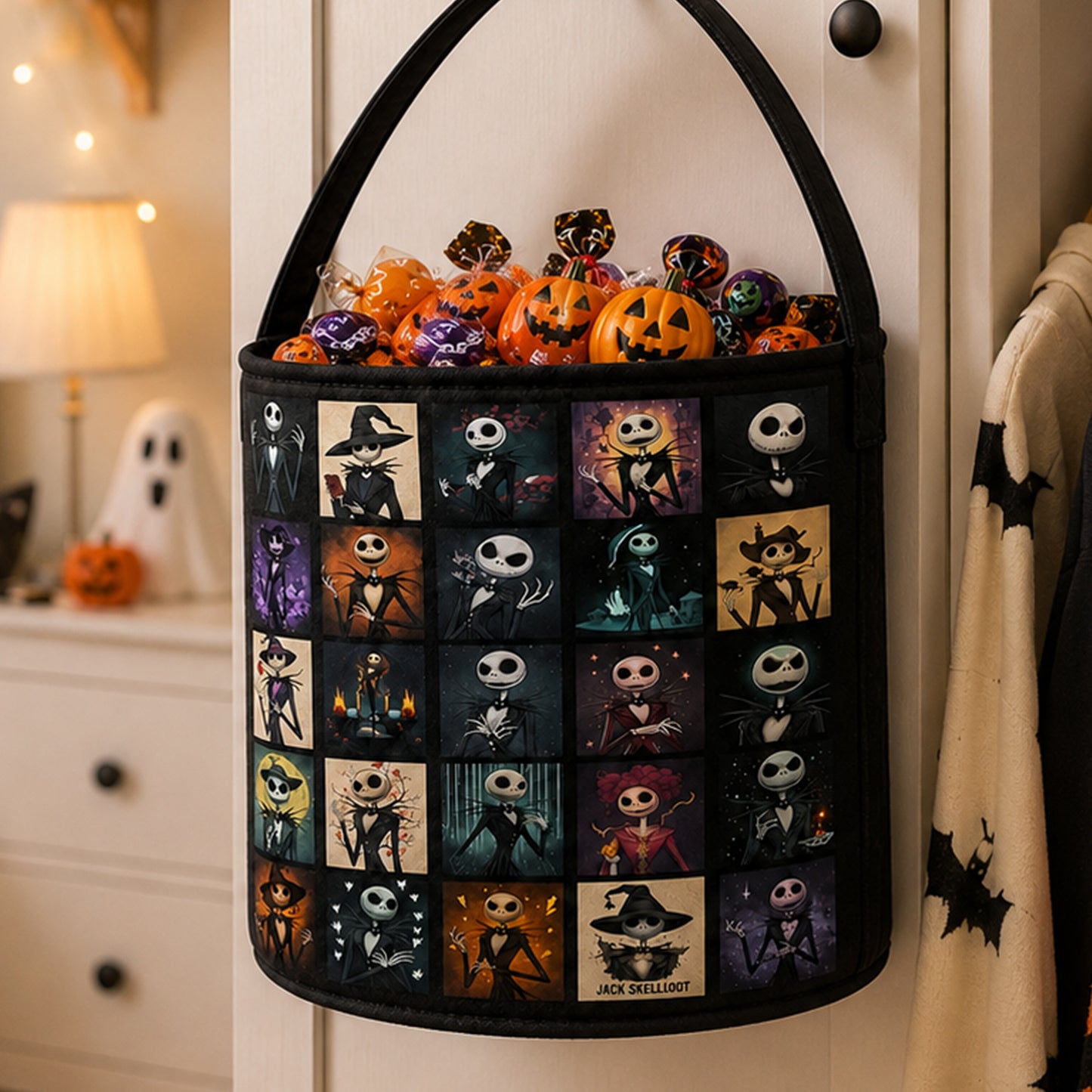Halloween Skeleton Character Candy Basket