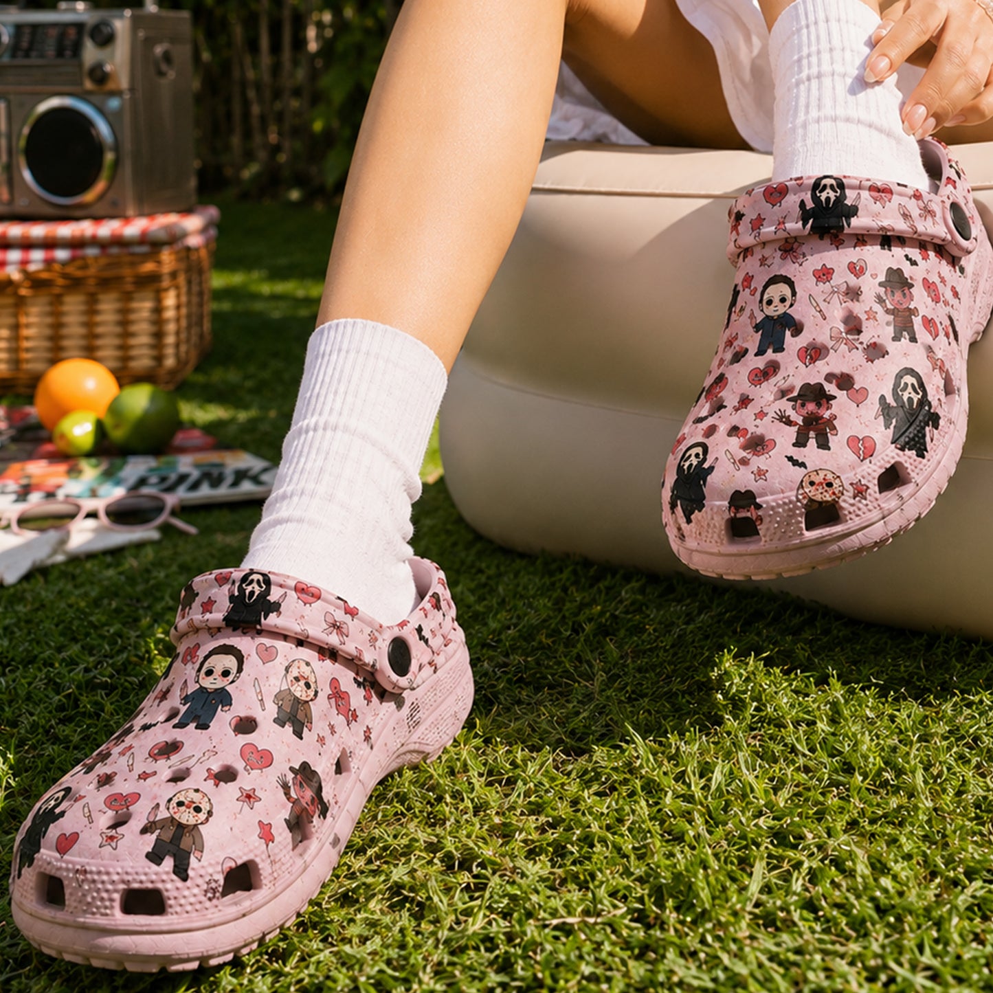 Cute Horror Halloween Crocs