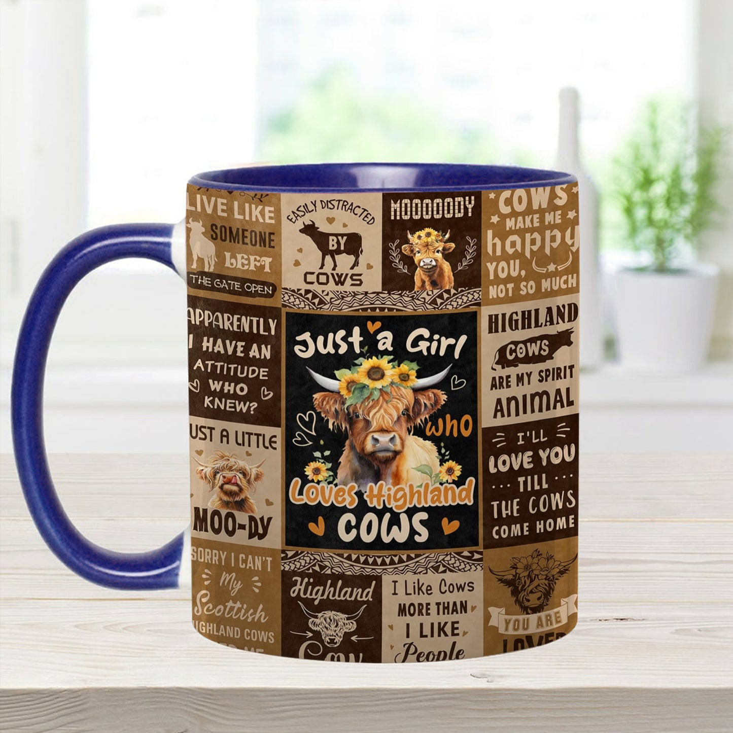 Love Cows - Adorable Cow Collage Accent Mug