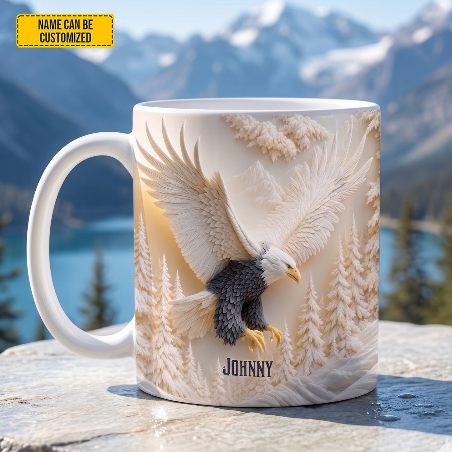 Personalized Eagle Mountain White Mug