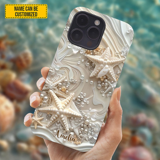 Personalized Coastal Starfish Phone Case
