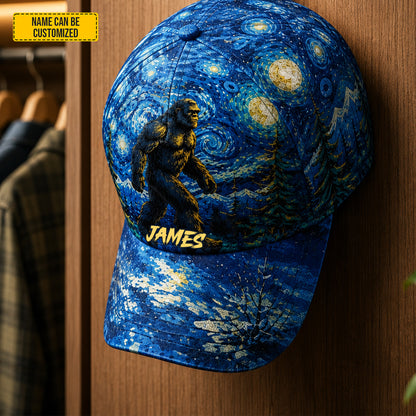 Personalized Bigfoot Starry Night Classic Cap
