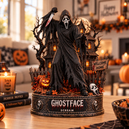 Ghostface Scream Night – Collectible Acrylic Plaque Table Decor