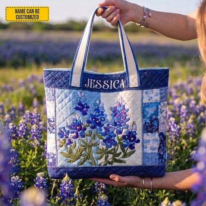 Personalized Beautiful Lavender Tote Bag
