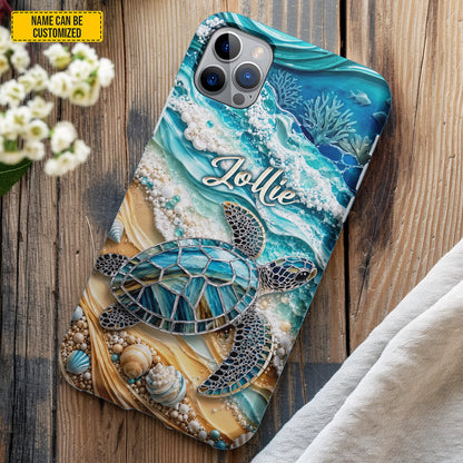 Beautiful Sea Turtle – Personalized Ocean Phone Case