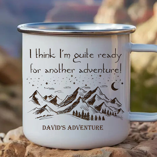 Ready For Another Adventure - Personalized Outdoors Enamel Mug