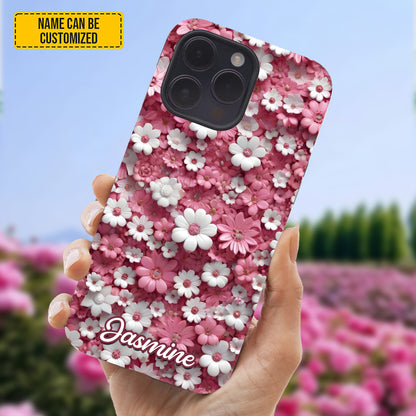 Personalized Daisy & Flowers Phone Case