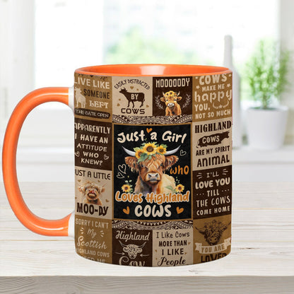 Love Cows - Adorable Cow Collage Accent Mug